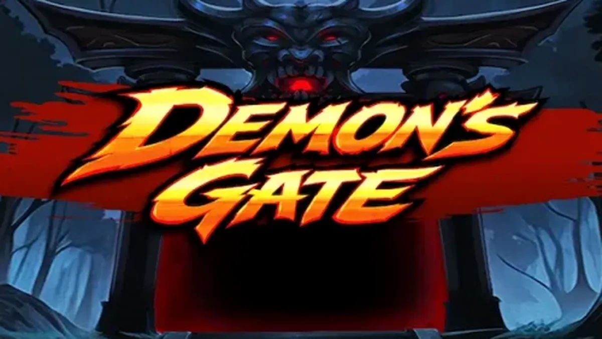 Demon's Gate slot game interface na may madilim at mahiwagang tema